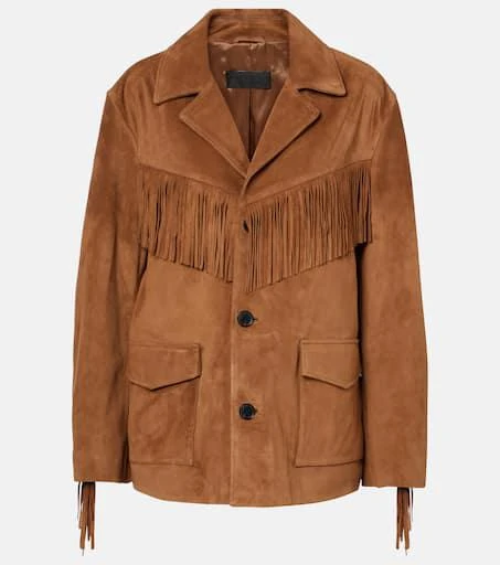Nili Lotan Maelle fringed suede jacket 1