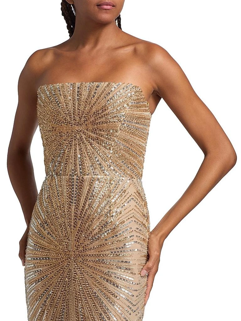 BRONX AND BANCO Dahlia Crystal-Embellished Strapless Maxi Dress 6