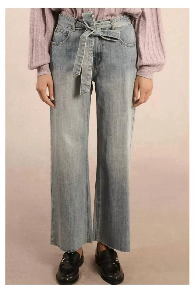 Molly Bracken Molly Bracken - Belted Denim Pants