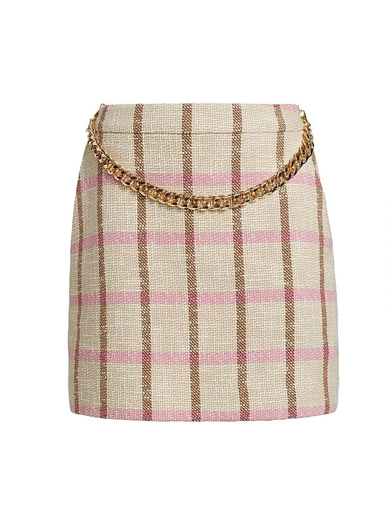 Toccin Lane Plaid A-Line Miniskirt 1