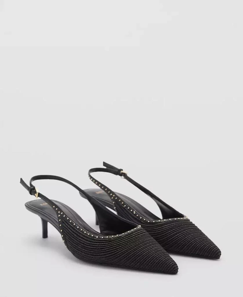 Mango Women's Kitten Heel Shoe 1