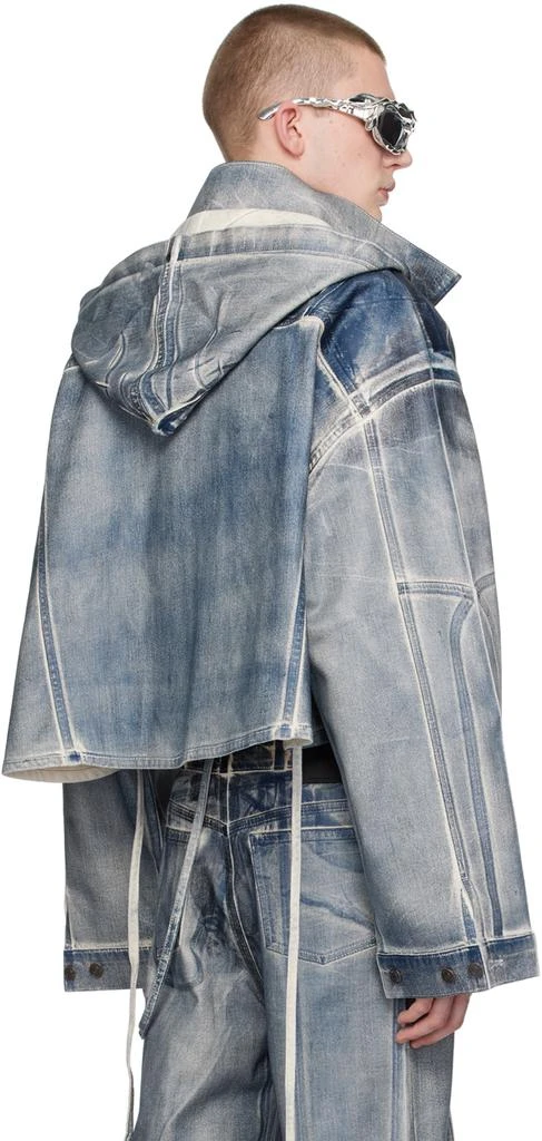 Ottolinger SSENSE Exclusive Blue Denim Jacket 3