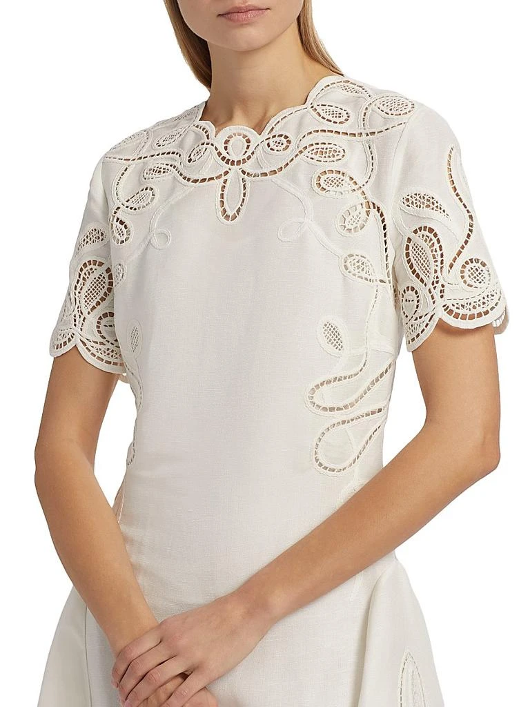 SIMKHAI Morrigan Linen-Blend Minidress 6