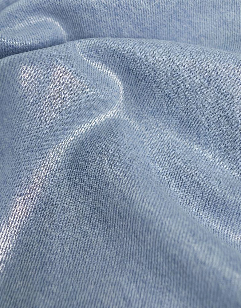 Pull&Bear Pull&Bear metallic jean in silver 5