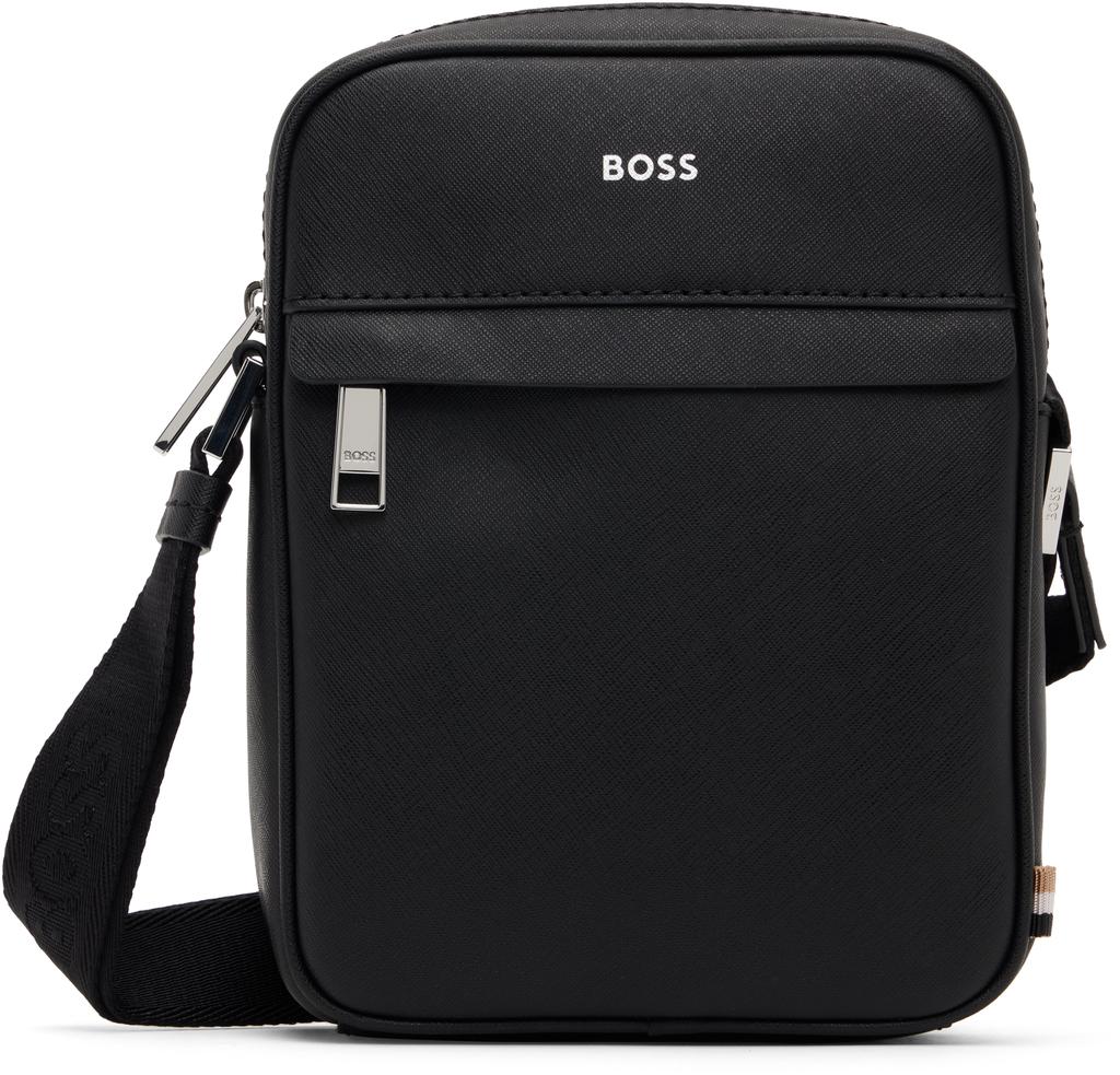 Hugo boss shoulder bag mens leather online