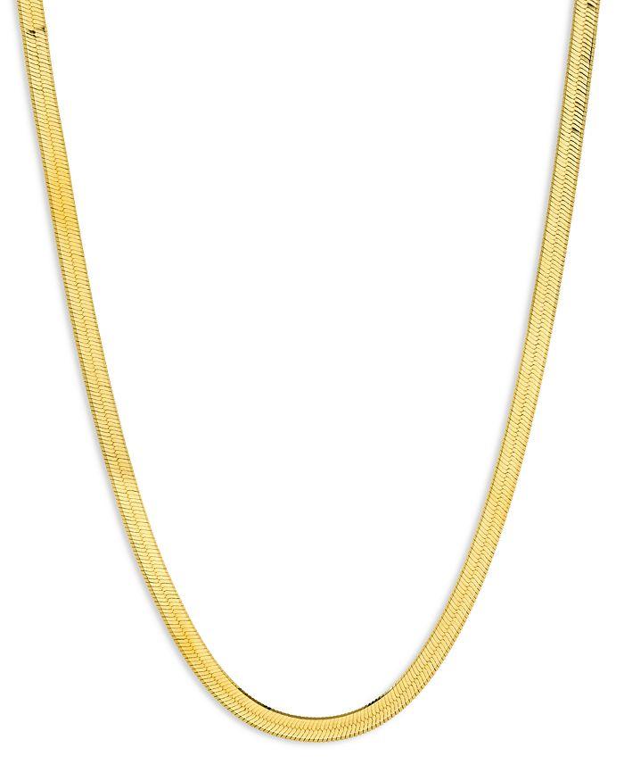 Zoe Lev 14K Yellow Gold Herringbone Chain Necklace, 18"