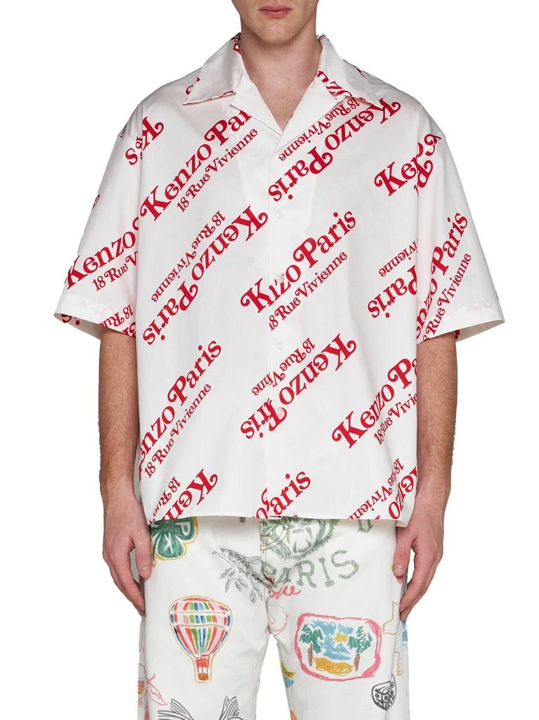 Kenzo Men Kenzo Clothing For Sale Kenzo Monogram Printed Buttoned