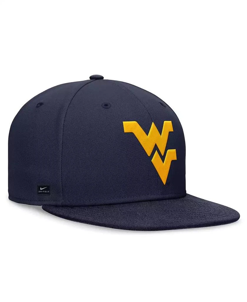 NIKE Men's Navy West Virginia Mountaineers On-Field Pro Fitted Hat 1
