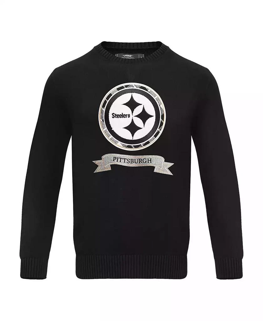 Pro Standard Men's Black Pittsburgh Steelers Prep Knit Sweater 4