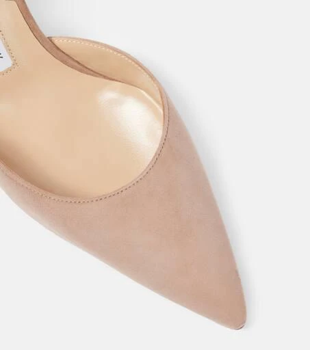 Manolo Blahnik Carolyne 70 suede slingback pumps 5