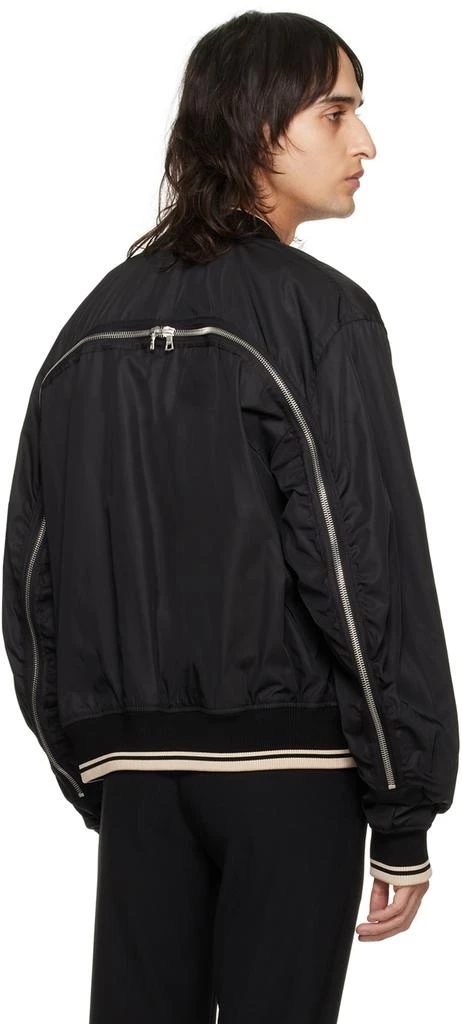 Dries Van Noten Black Zip Bomber Jacket 3