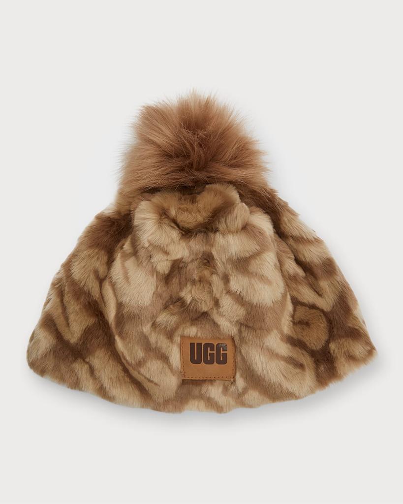 UGG Faux Fur Beanie w/ Pom