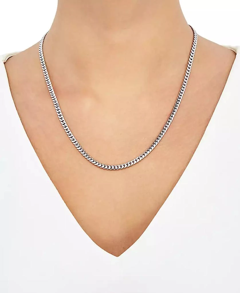 Giani Bernini Curb Link 18" Chain Necklace in Sterling Silver or 18k Gold-Plated Over Sterling Silver 2