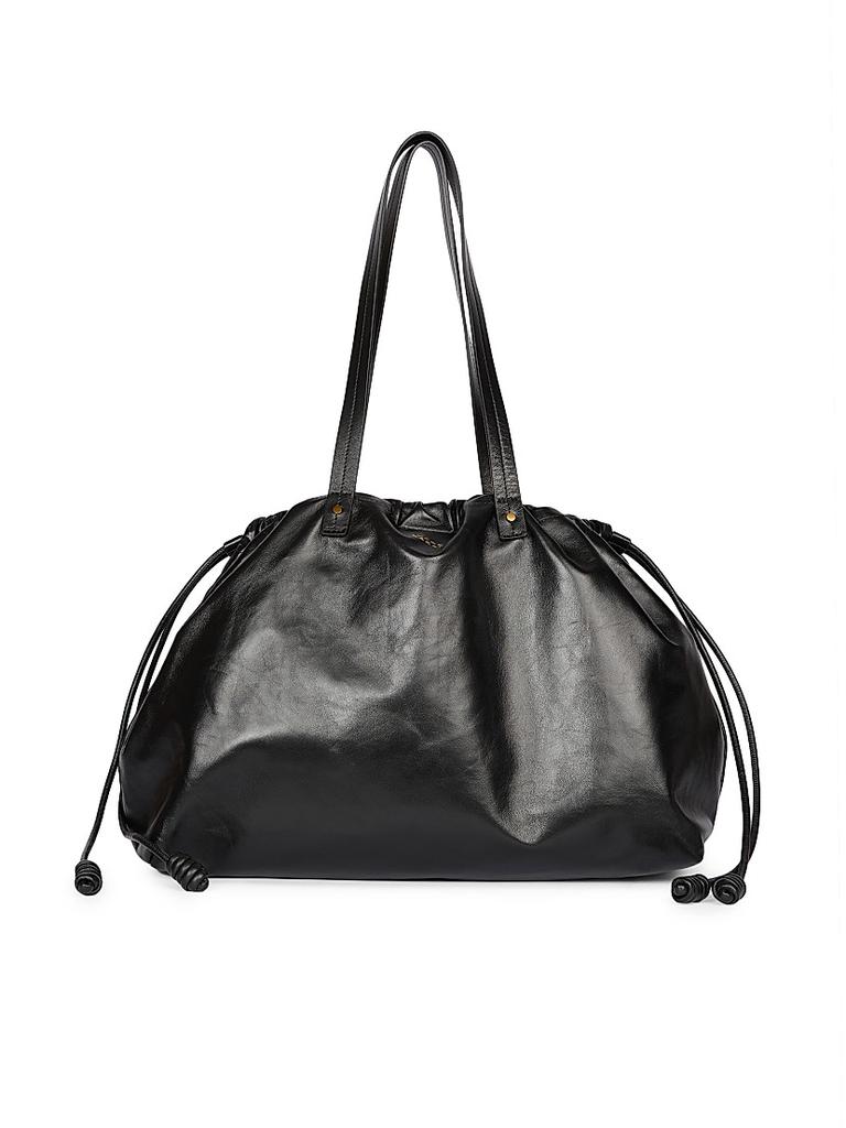 Isabel Marant Silven Leather Drawstring Duffle Bag