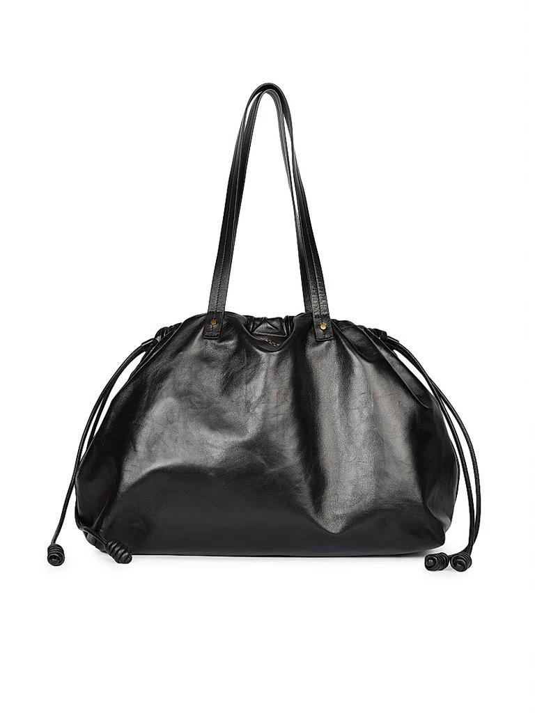 Isabel Marant Silven Leather Drawstring Duffle Bag 1