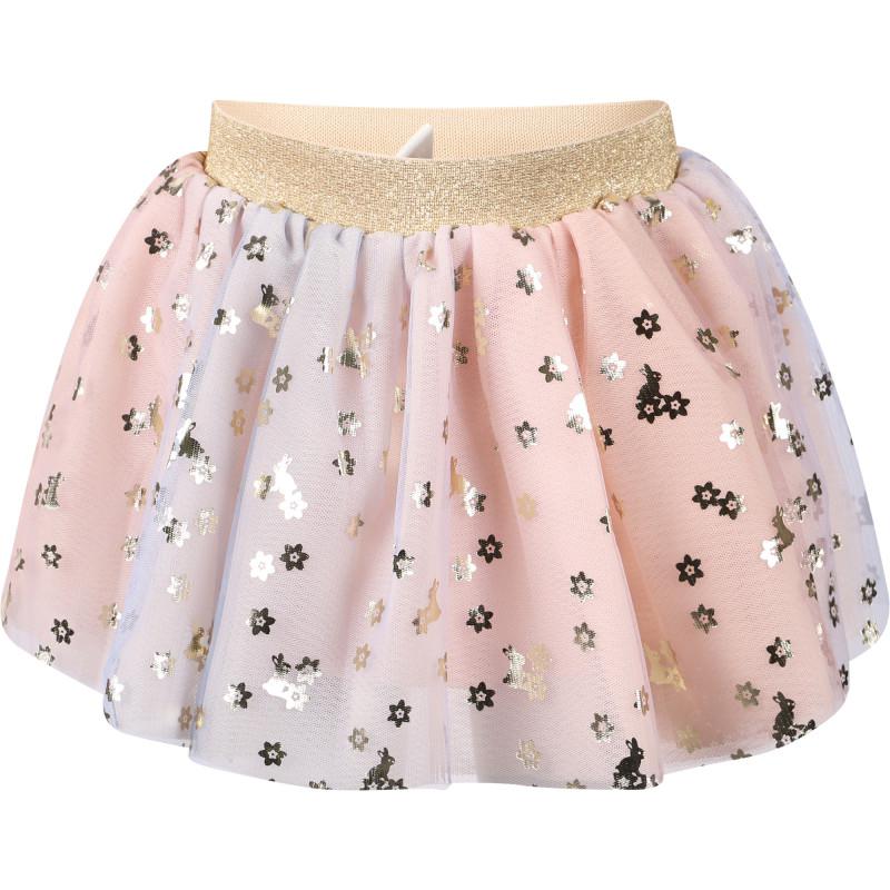 Huxbaby Rainbow bunnies gradient tulle skirt in pink and blue