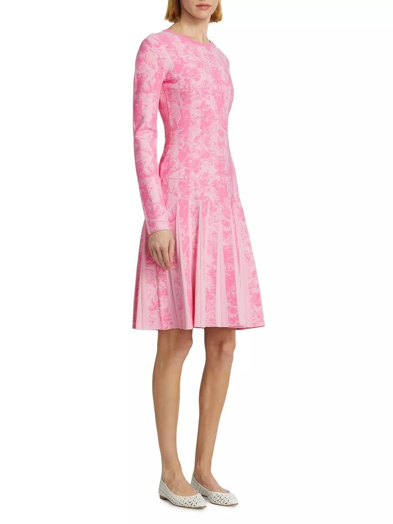 LELA ROSE Knitted Jacquard Knee-Length Dress 4