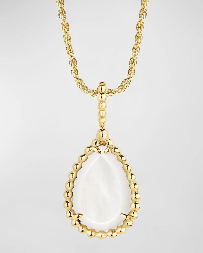 Boucheron Serpent Boheme 18K Yellow Gold Mother-of-Pearl Medium Pendant Necklace 4