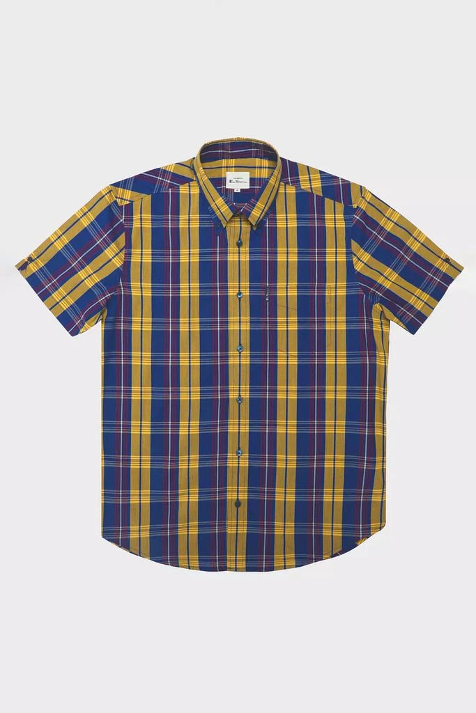 Ben Sherman Ben Sherman Irregular Check Short Sleeve Shirt 1