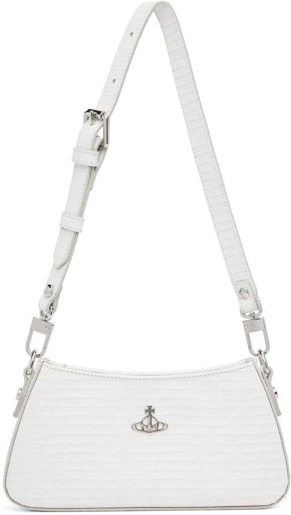 Vivienne Westwood White Tasha Shoulder Phone Bag