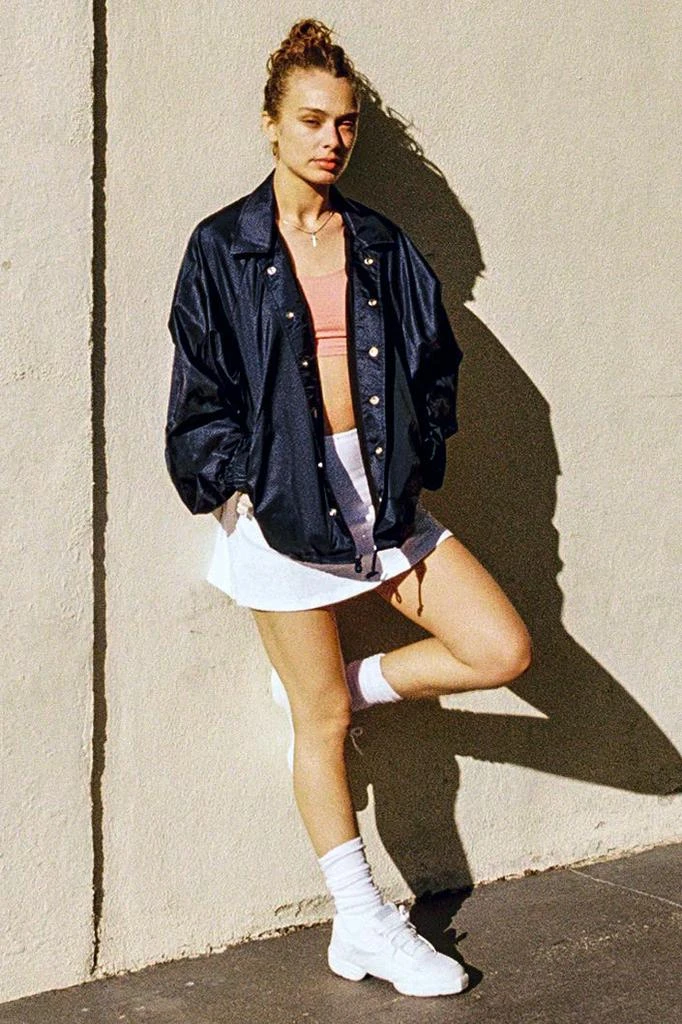 Los Angeles Apparel RNF401 - Nylon Raglan Coaches Jacket 2
