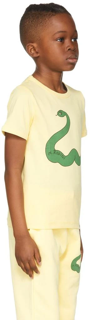 Mini Rodini Kids Yellow Snake T-Shirt 3