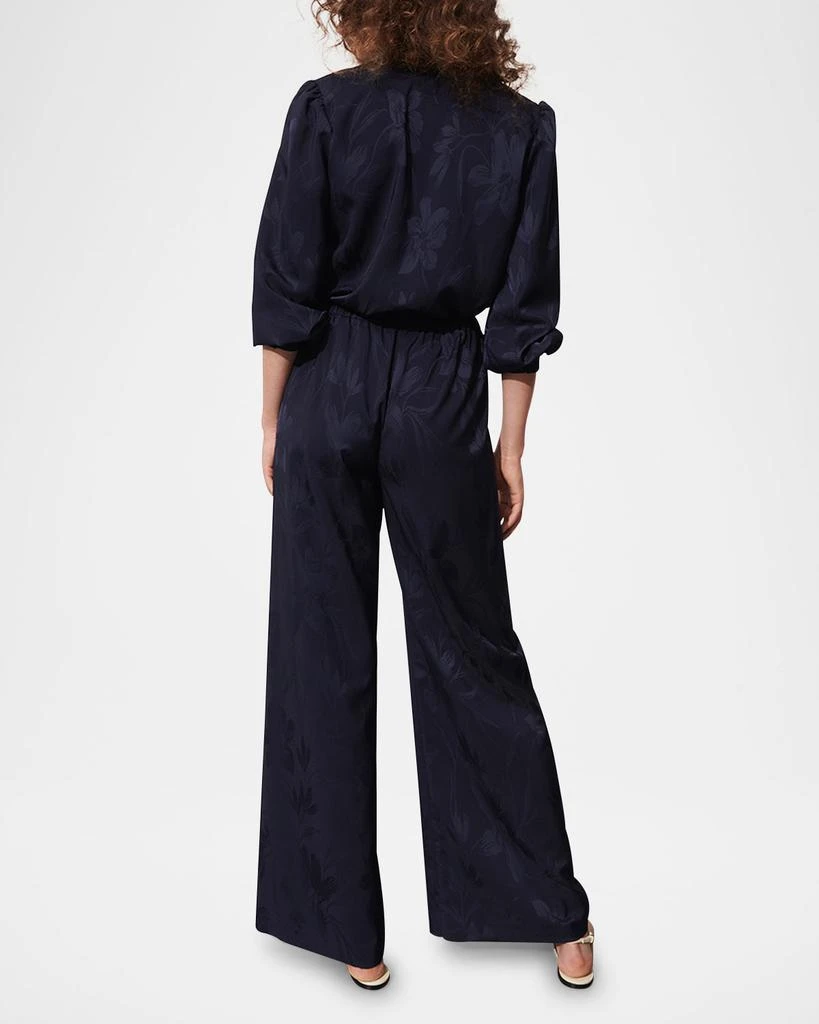 FIGUE Jackie Floral Jacquard Wrap Top 2