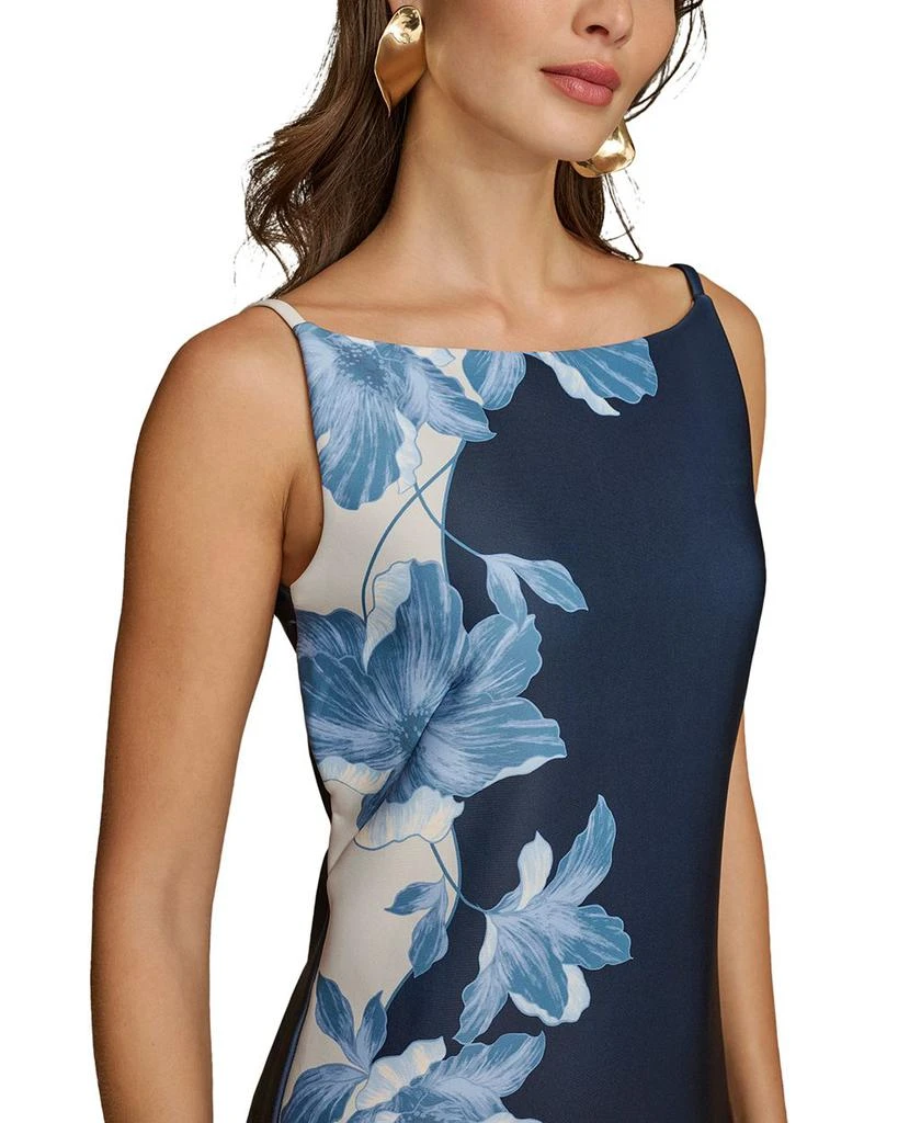 Donna Karan Boat Neck Sleeveless Midi Dress 6