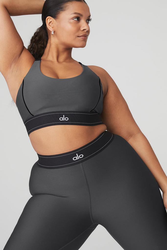 Alo Airlift High-Waist Suit Up Legging - Anthracite/Black - Pants