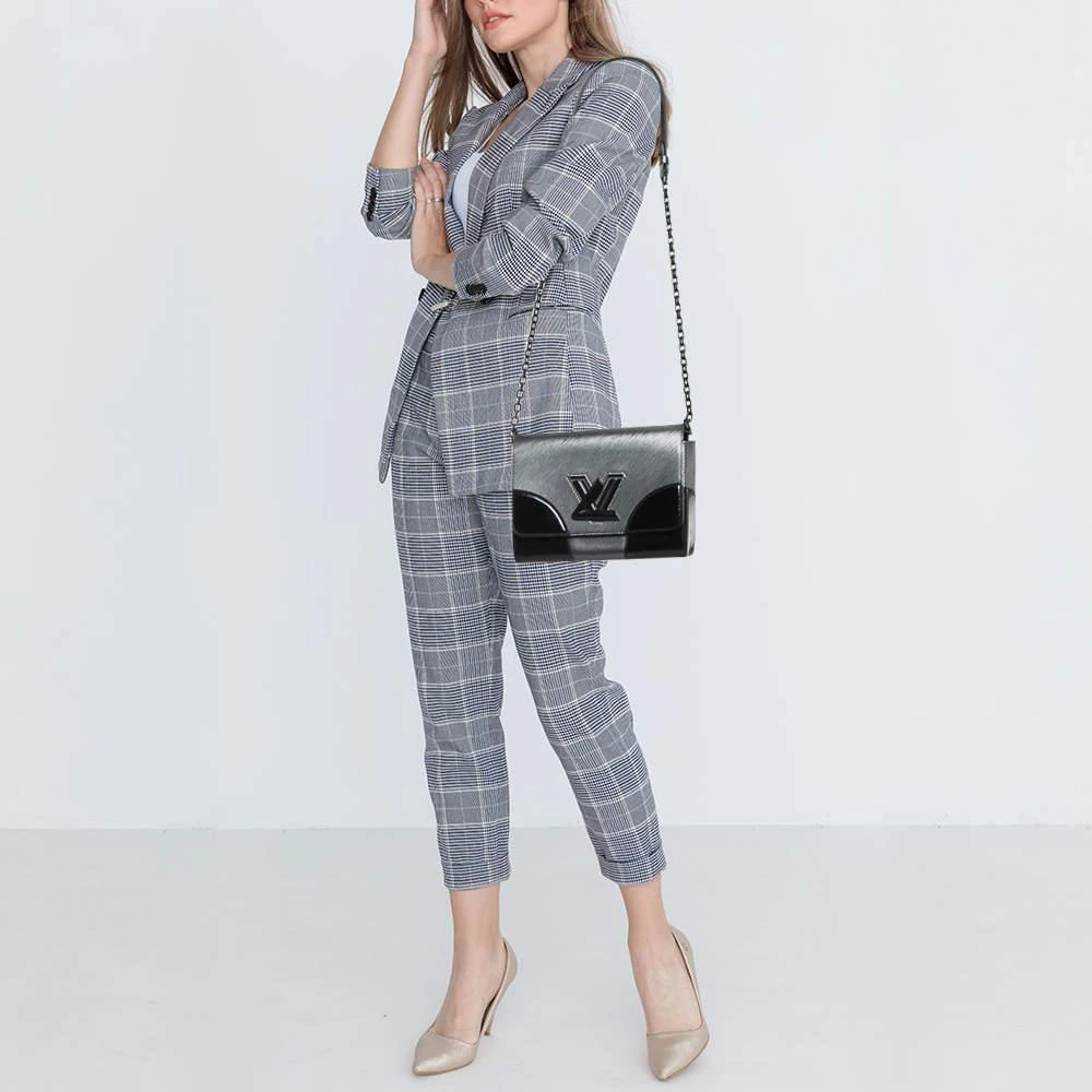 Louis Vuitton Louis Vuitton Anthracite Nacre/Black Epi Leather Twist MM Bag 2