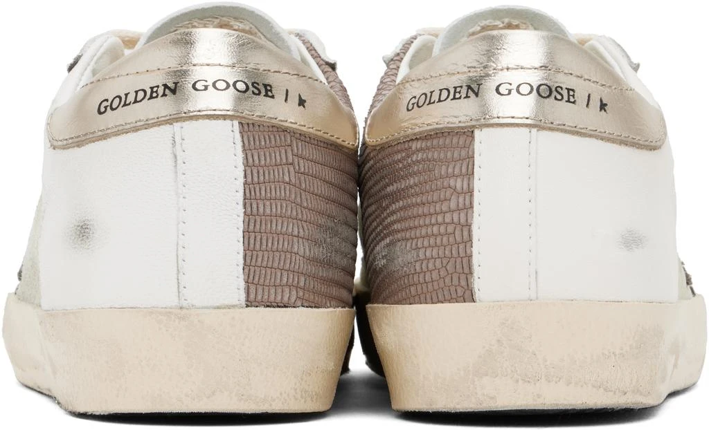 Golden Goose White & Beige Super-Star Sneakers 2
