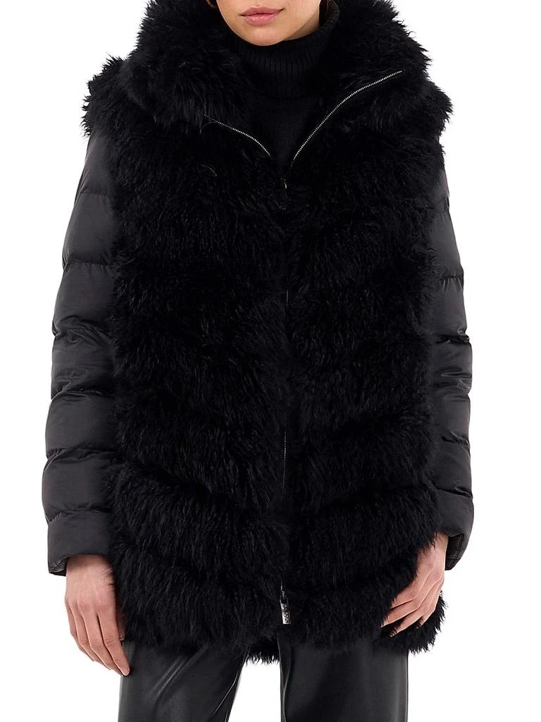 Gorski Cashmere Goat Puffer with Detachable Sleeves 3