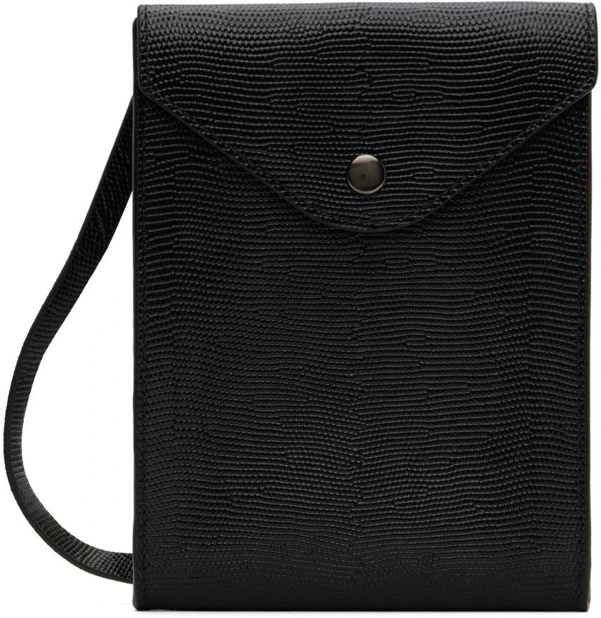 LEMAIRE Black Enveloppe Strap Shoulder Bag 1