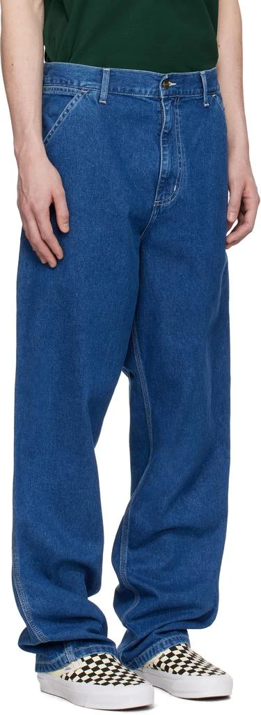 Carhartt WIP Blue Single Knee Jeans 2