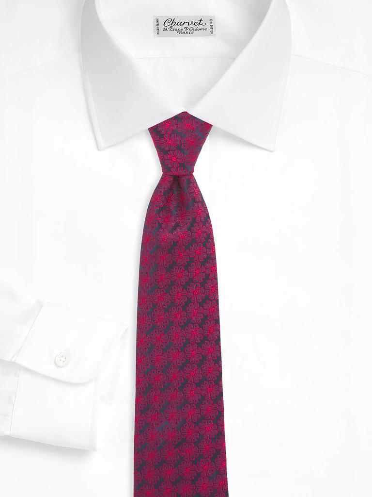 Charvet Flower Medallion Silk Tie