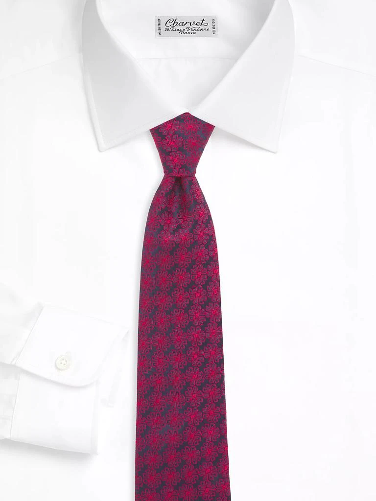 Charvet Flower Medallion Silk Tie 2