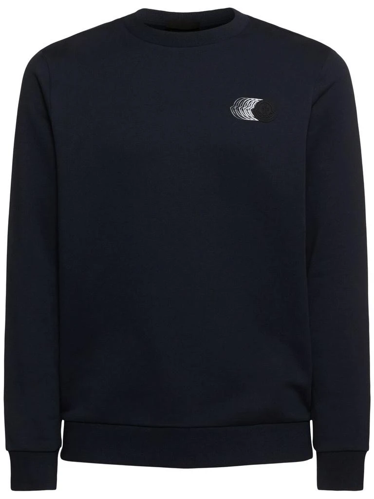 Moncler Faded Logo Cotton Sweatshirt 1