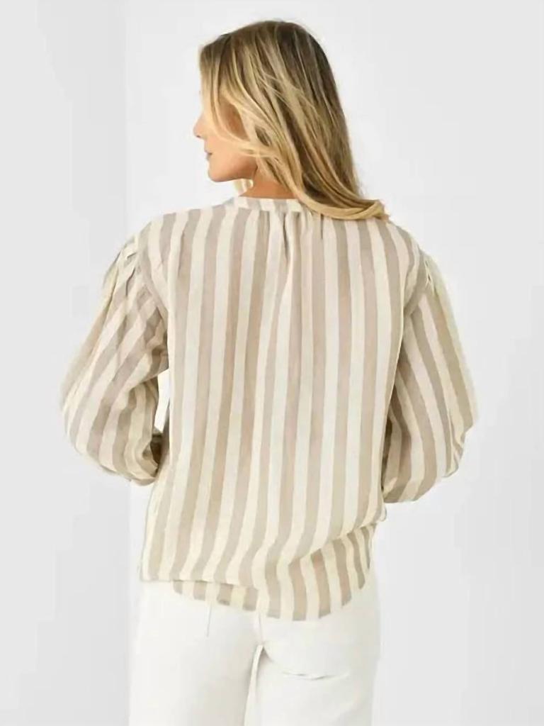 Velvet by Graham & Spencer Velvet By Graham & Spencer - Gabby Striped Linen Top