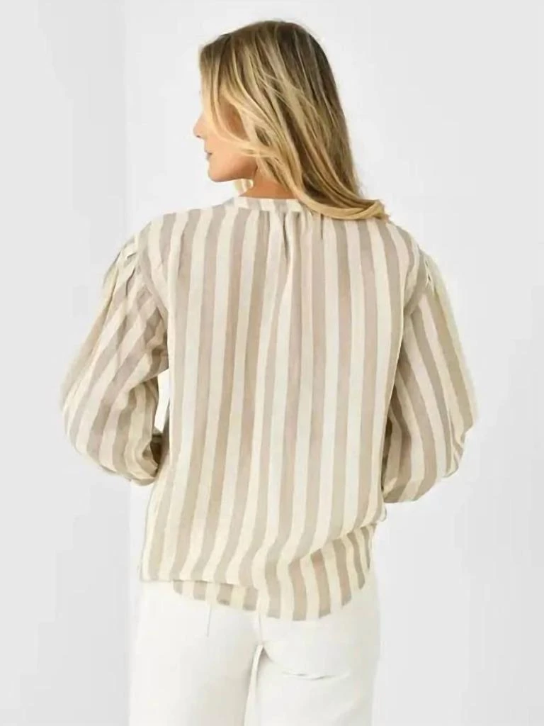 Velvet by Graham & Spencer Velvet By Graham & Spencer - Gabby Striped Linen Top 2