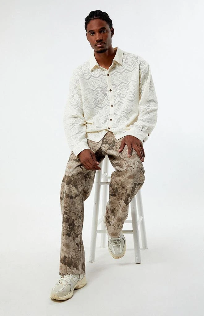 PacSun Lace Long Sleeve Shirt 4