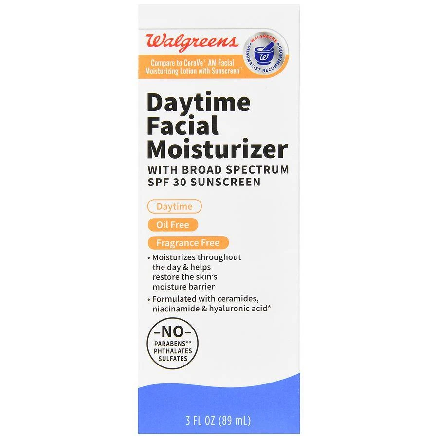 Walgreens Daytime Facial Moisturizer with Broad Spectrum SPF 30 Sunscreen Fragrance Free