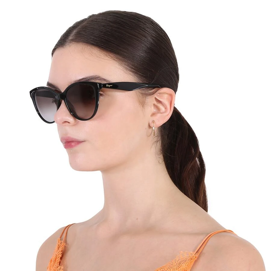 SALVATORE FERRAGAMO Grey Cat Eye Ladies Sunglasses Ferragamo Salvatore Ferragamo Grey Gradient Cat Eye Ladies  main image 2