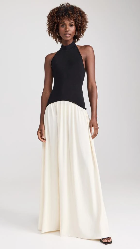 Solid  Striped The Halter Soglio Dress 2