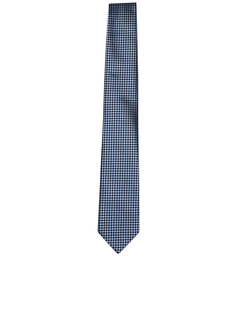 Z Zegna Z Zegna Check-Pattern Pointed Tip Tie 1