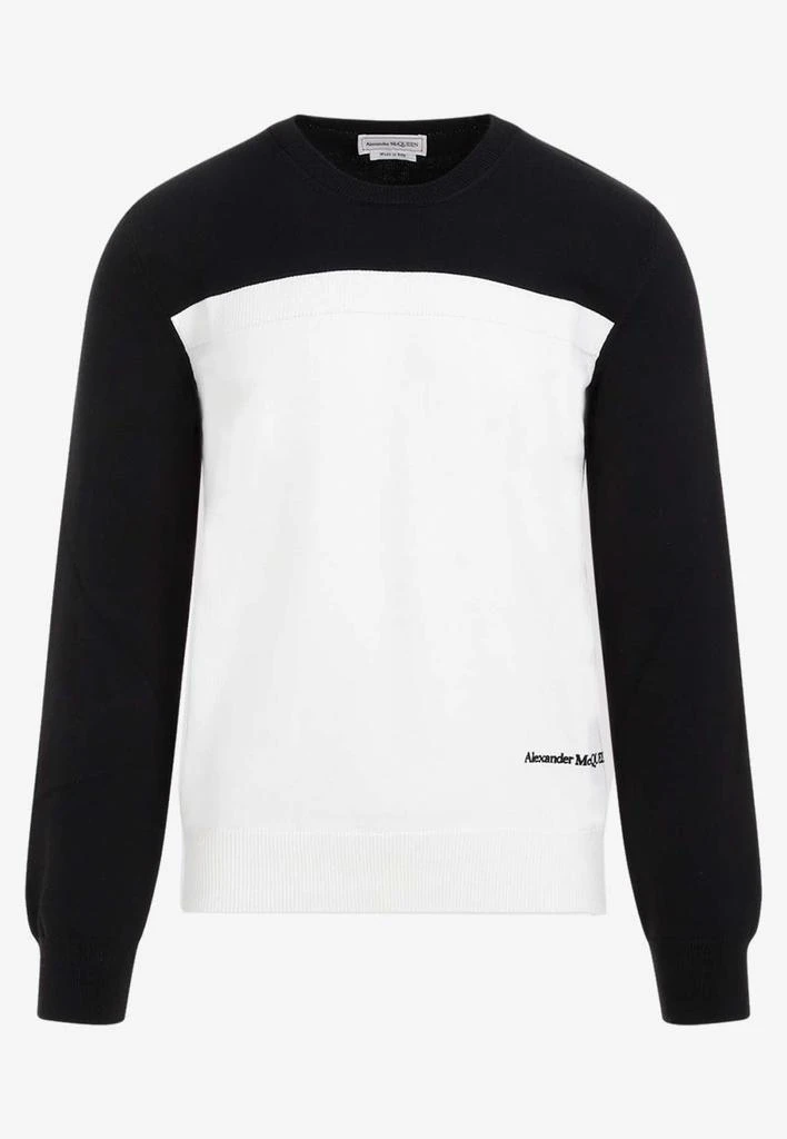 Alexander McQueen Logo-Embroidered Pullover Sweatshirt 1