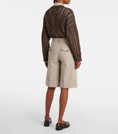 Brunello Cucinelli Cotton and linen Bermuda shorts 3