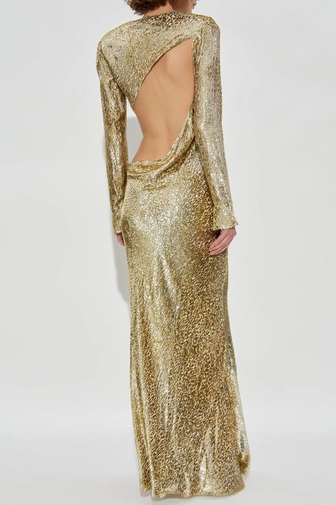 Self Portrait Self-Portrait Metallic-Effect Maxi Dress 3
