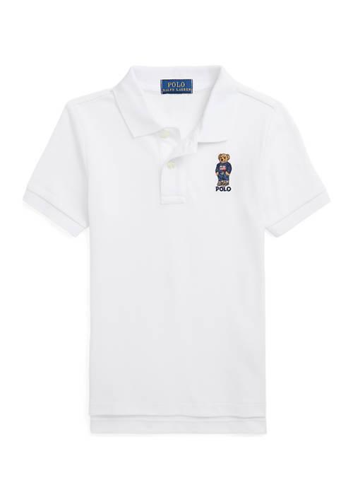Ralph Lauren Lauren Childrenswear Boys 2 7 Polo Bear Cotton Mesh Polo Shirt