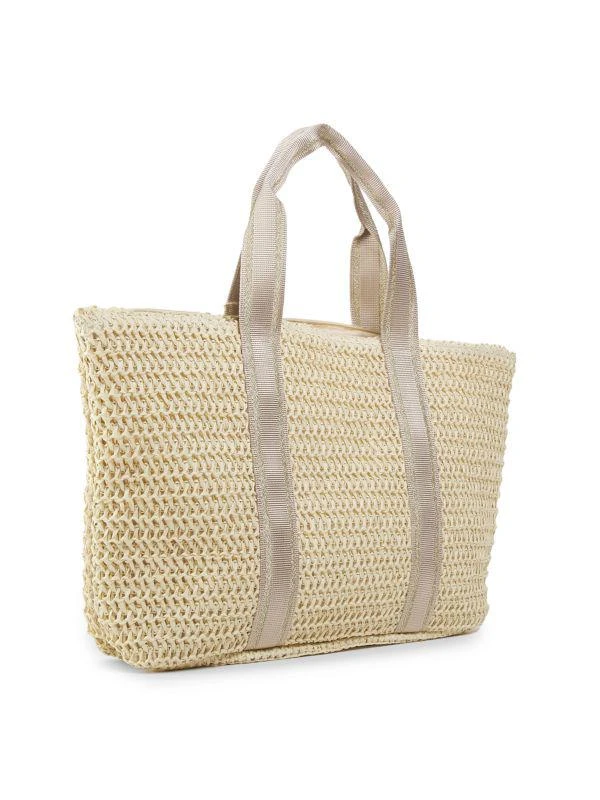 Vintage Havana Raffia Tote Bag 4