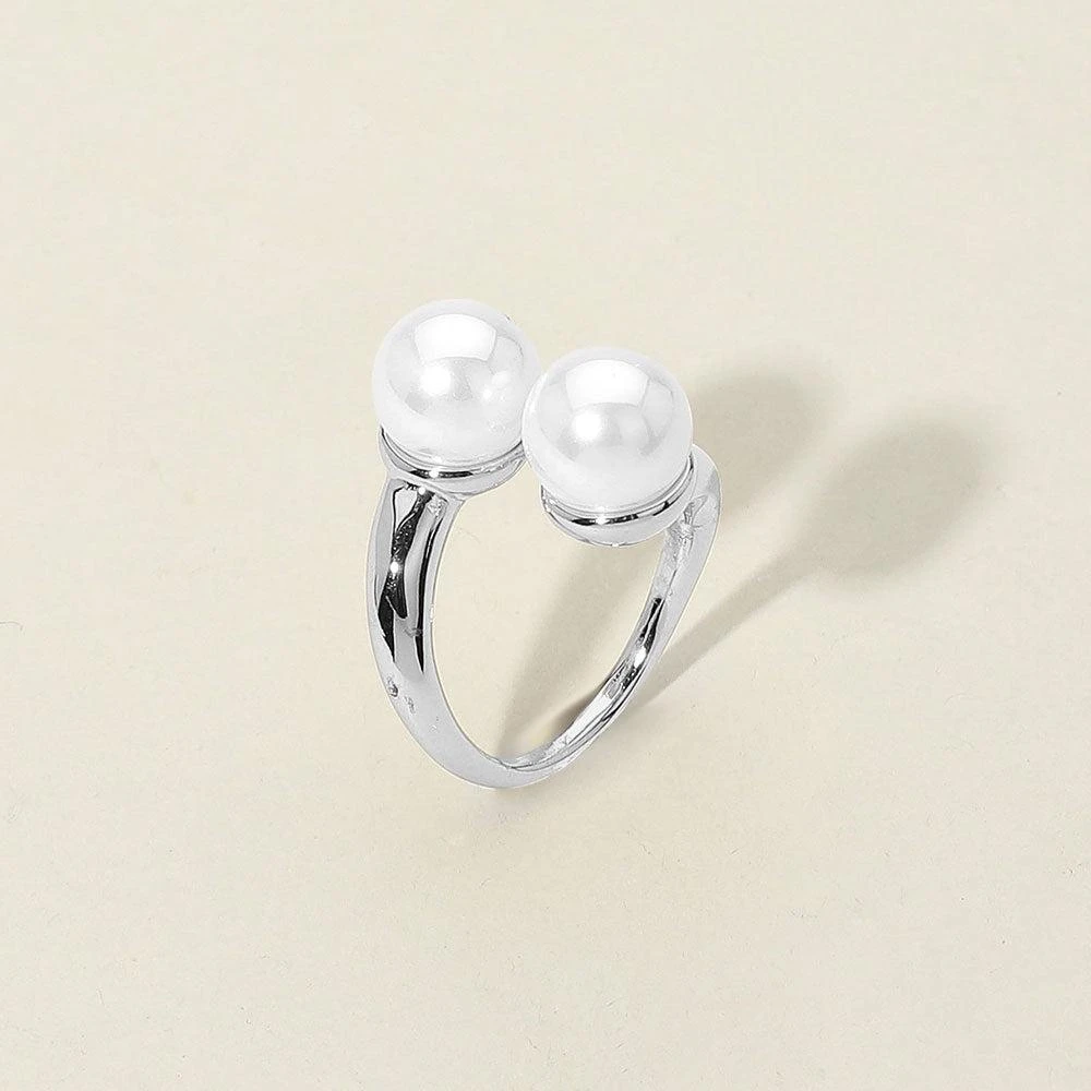 FASHNZFAB SECRET BOX_Stainless Steel Pearl Tip Adjustable Ring